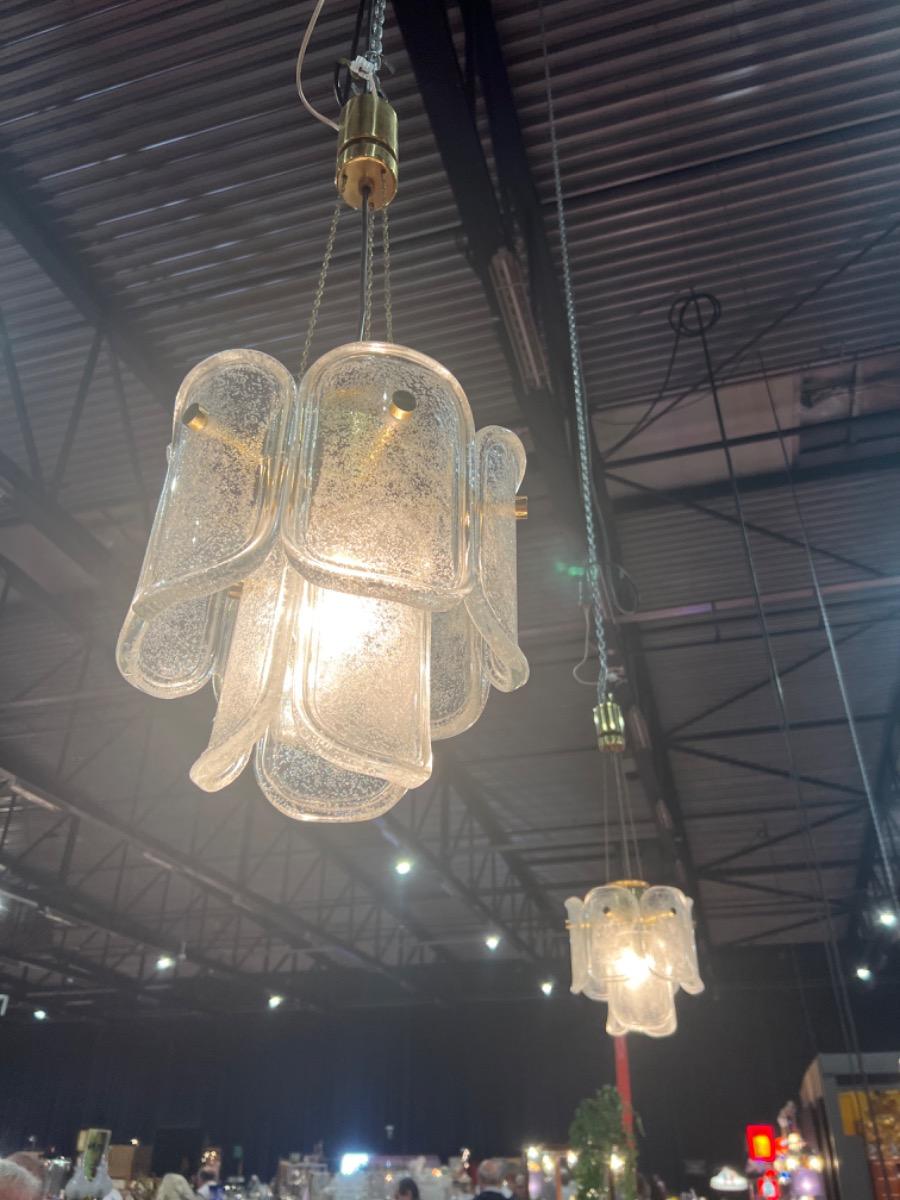 Paire de lampe à suspension Glashütte Limburg 