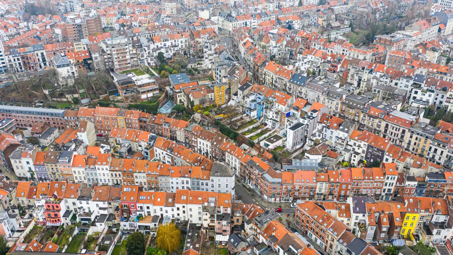 luchtfoto van watermaal-boitsfort