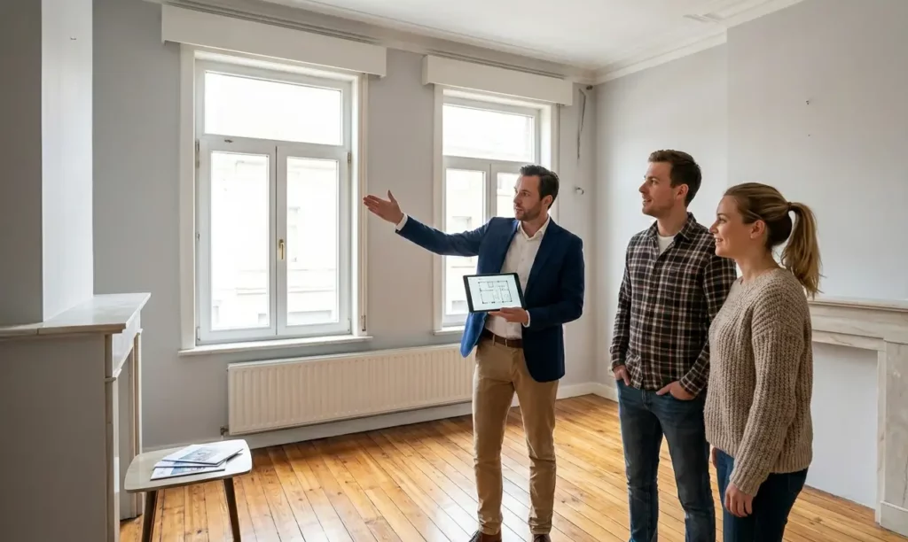 Vide-maison avant vente immobilière en Belgique